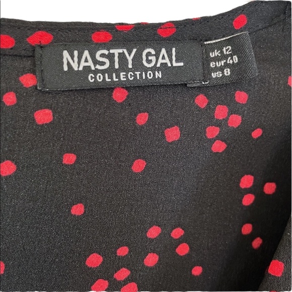 Nasty Gal “In A Rough Spot” MIDI A-Line Dress Size 8 - Picture 8 of 10
